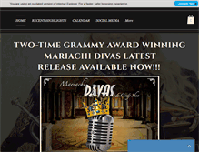 Tablet Screenshot of mariachidivas.com